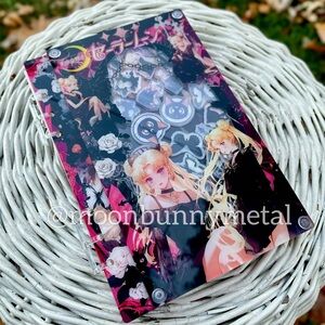 NEW Anime Acrylic Shake Notebook Journal Card Holder Diary Sailor Moon Pink Goth